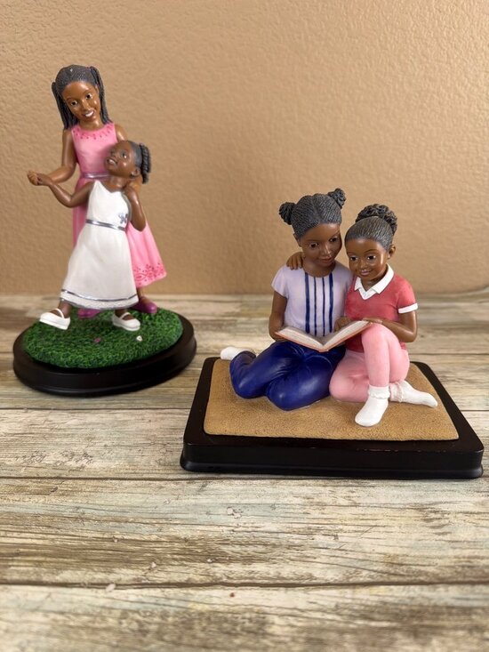 United Treasures Other - 2 X United Treasures "Sisters Forever" Figurines African American Decor 1990s